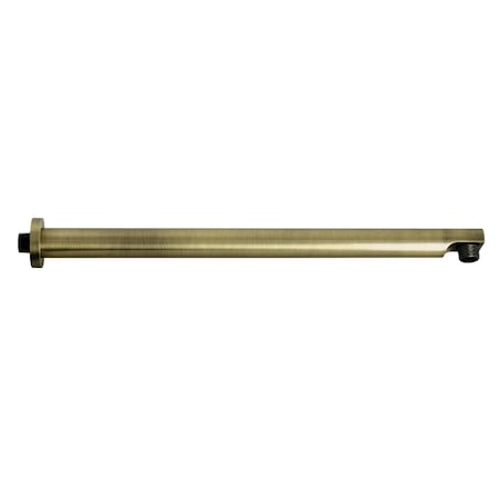 Kingston Brass K8119E3 18-Inch Brass Shower Arm with Flange, Antique Brass K8119E3